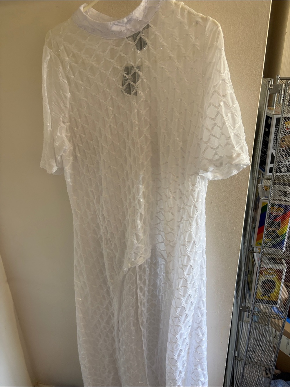 Ashley Stewart White High-Low Dress